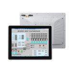 研显触摸G1N工业触摸一体机采用窄边框纯平面触摸方案，颜值高触摸无死角