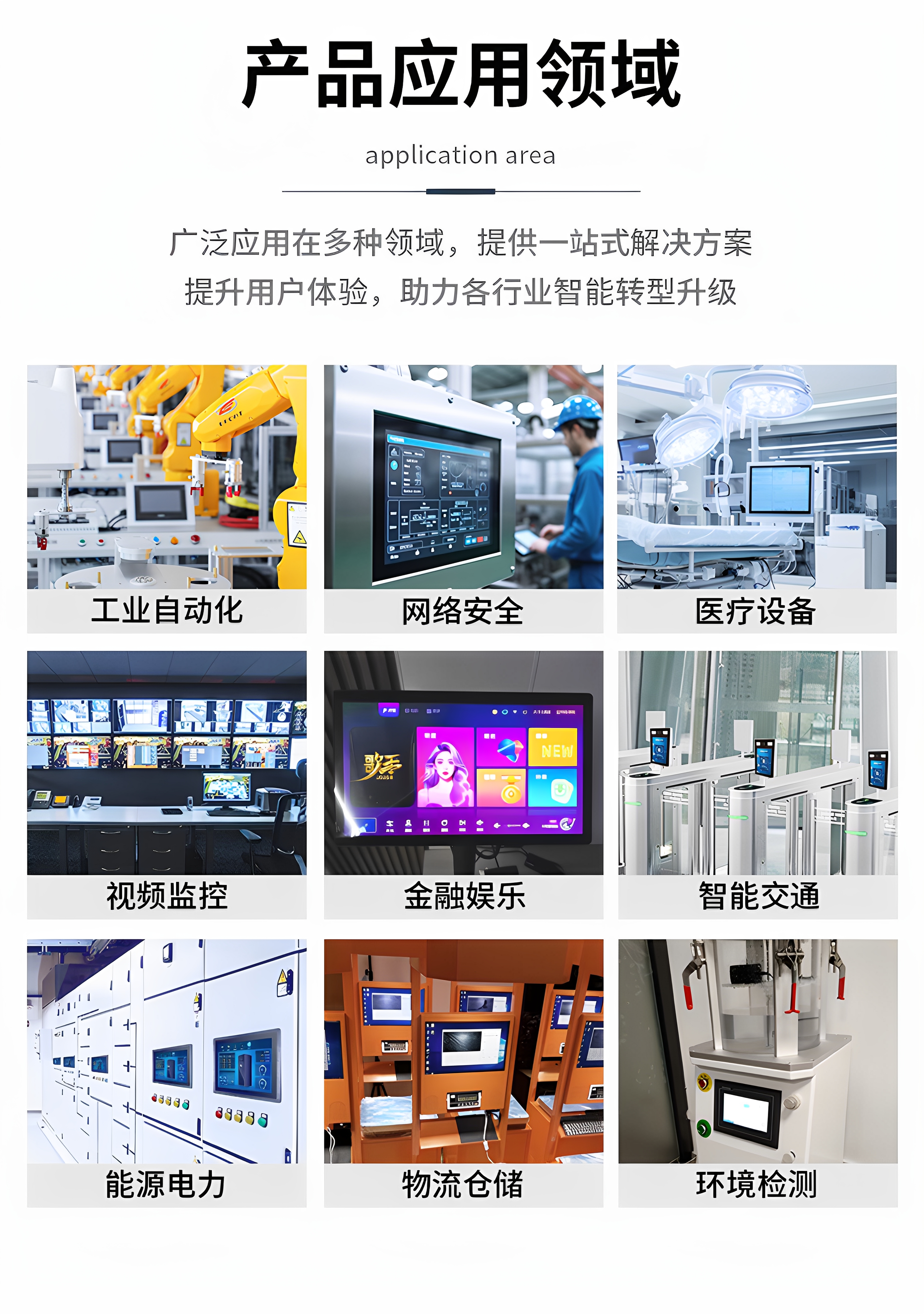 研显触控K1工控小主机被广泛应用于多种领域，提供一站式解决方案