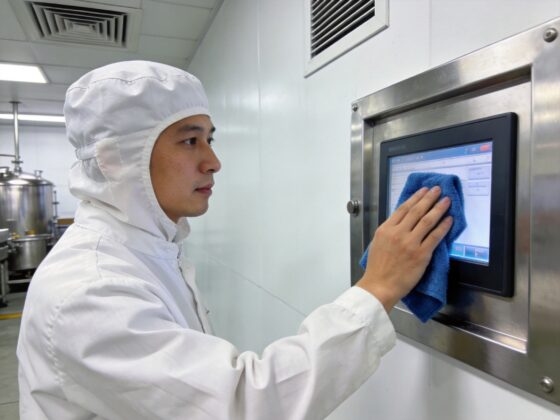 食品饮料车间工控一体机如何选？卫生级工业触摸屏守护洁净产线