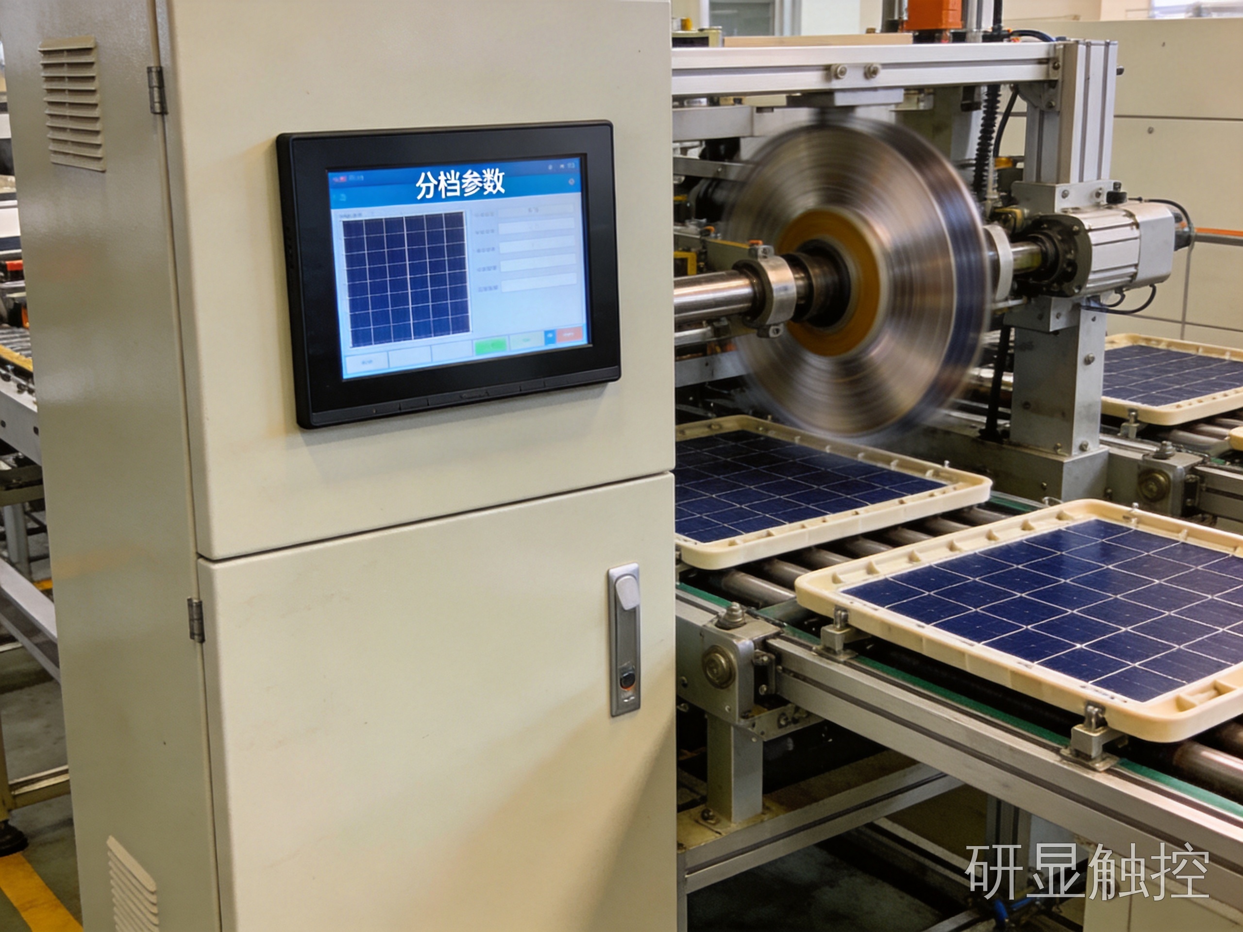 光伏电池片分选机柜嵌入式显示器
