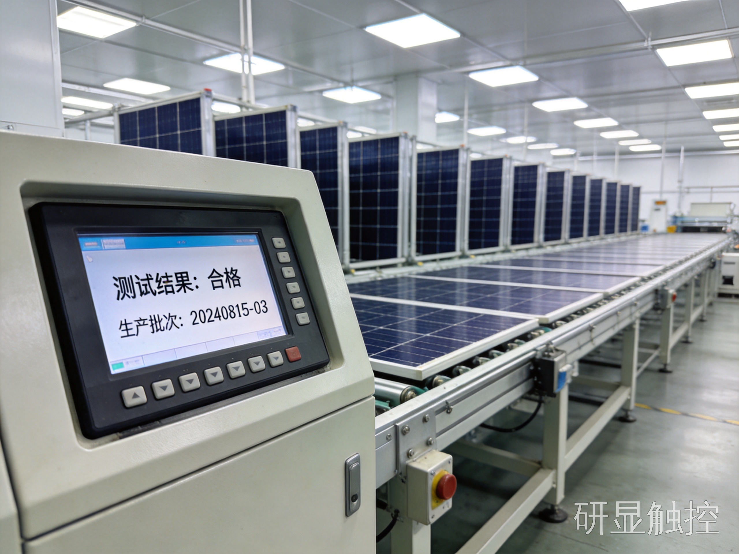 新能源模组下线检测工位显示器