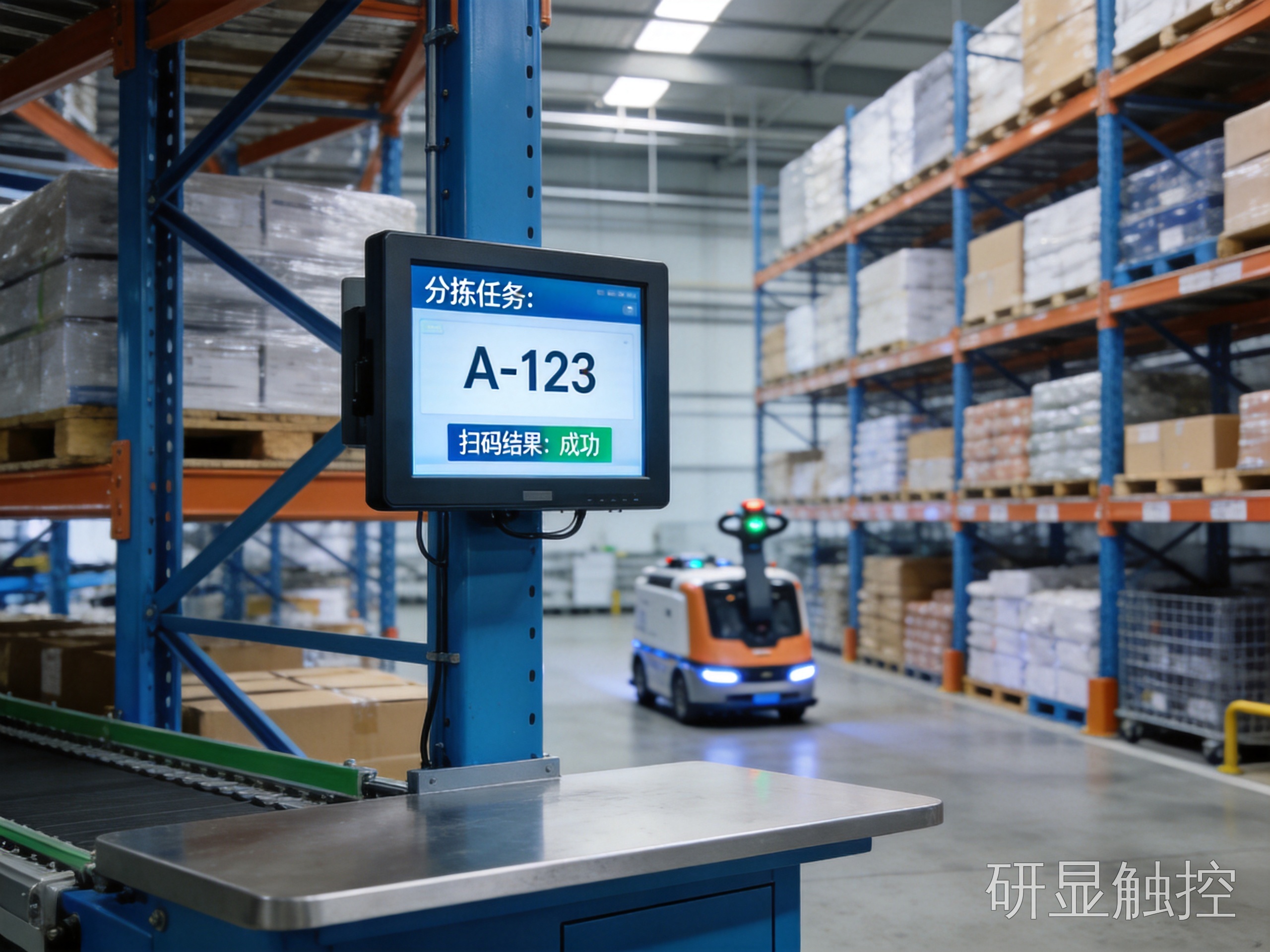 智慧仓储工业高亮显示器