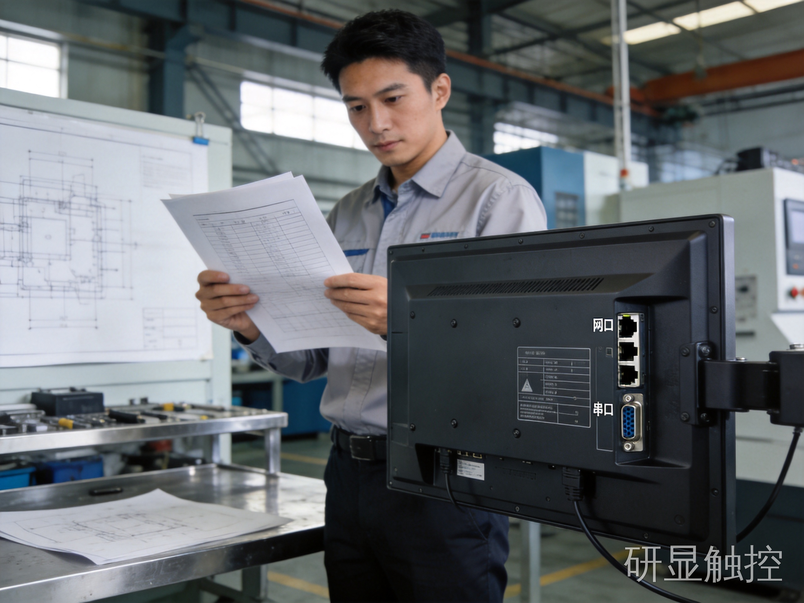 国标接口核对 工程师核对工控显示器接口定义与数据格式合规