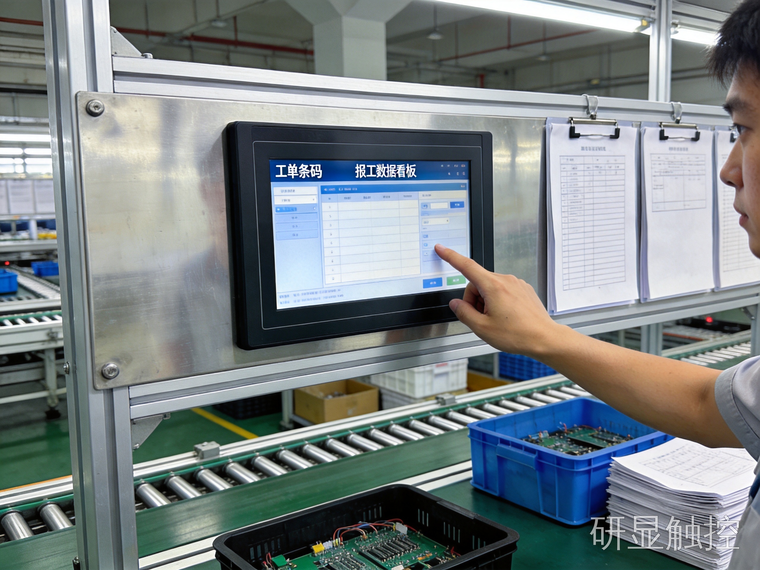 纸质工单拖垮MES落地，mes工业一体机数据采集如何补上车间最后一公里