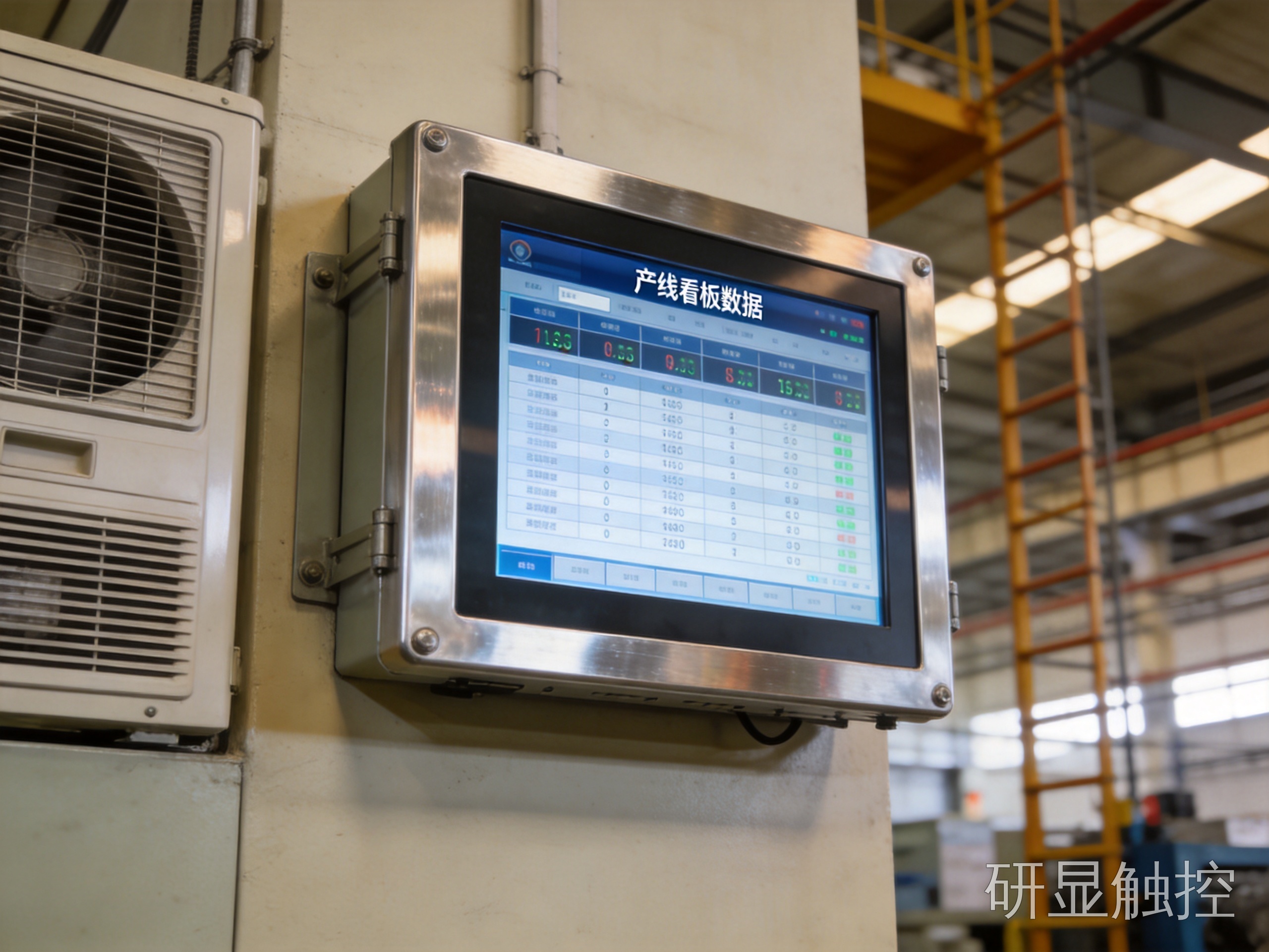 宽温稳定运行 19 寸工业显示器在车间宽温环境下长期稳定运行