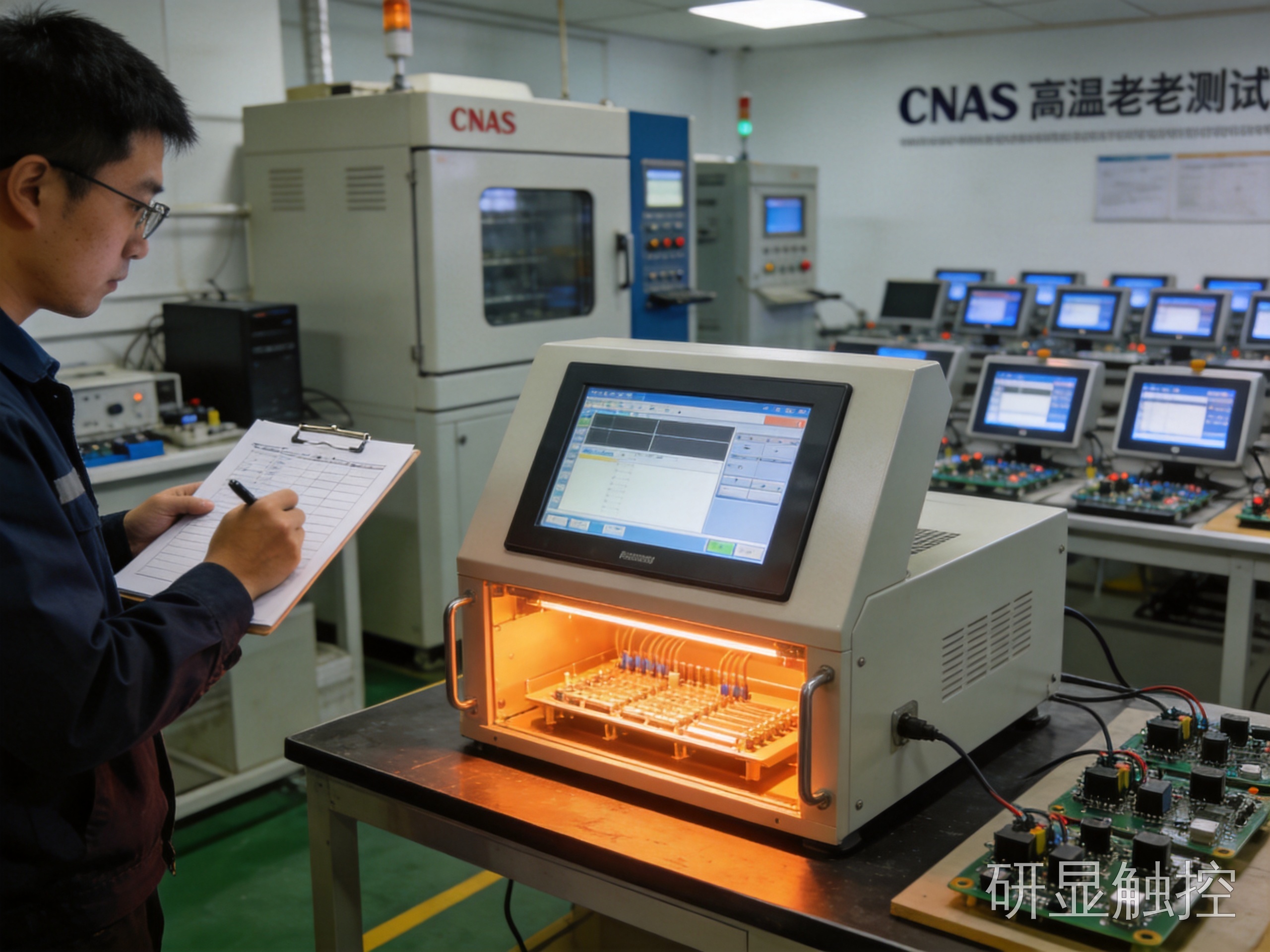 源头厂家的工业触摸屏老化与可靠性测试工位 源头厂家的工业触摸屏老化与可靠性测试工位