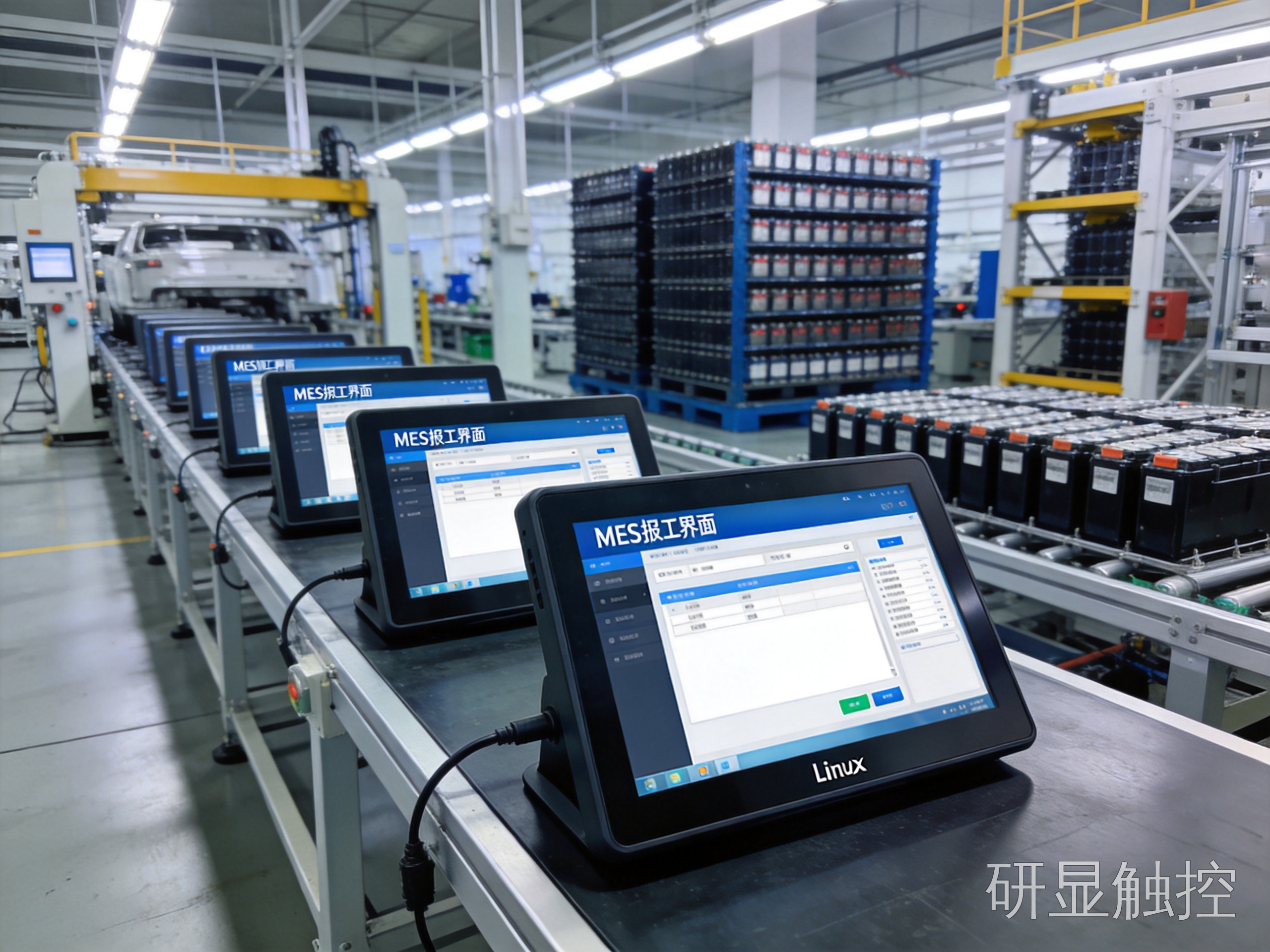 国产 ARM 平台工业平板触摸屏在车间的批量部署