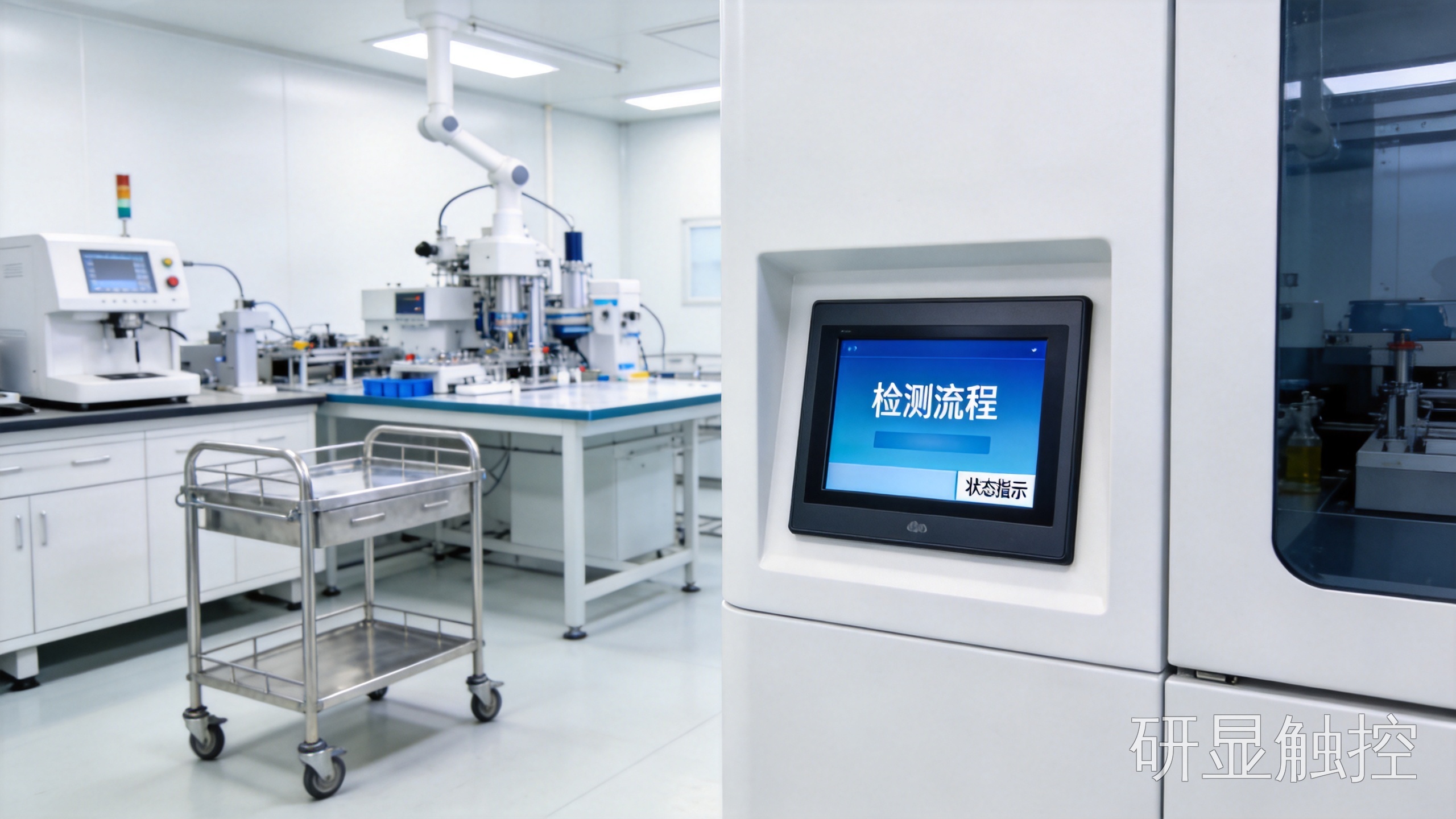 医疗检测仪器面板嵌装的小尺寸工业平板一体机 医疗检测仪器面板嵌装的小尺寸工业平板一体机