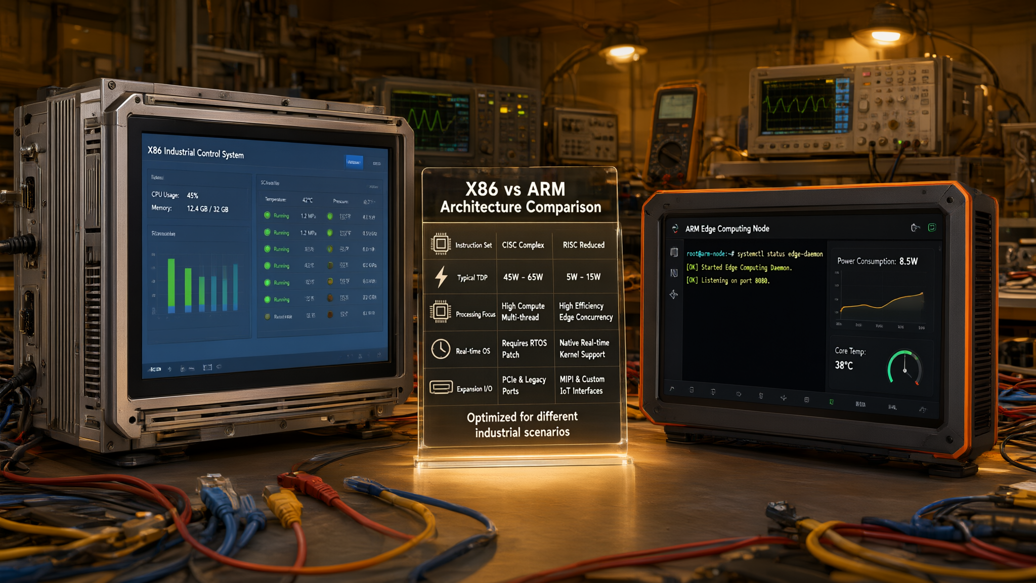 一体工控机架构对比 X86与ARM架构在一体工控机中的对比