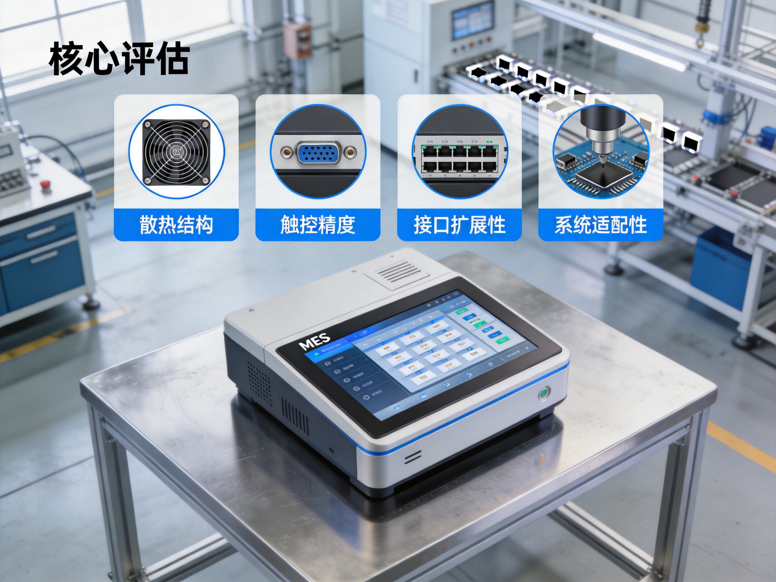 MES工位终端选型四大维度 MES工位一体机选型评估散热触控接口系统