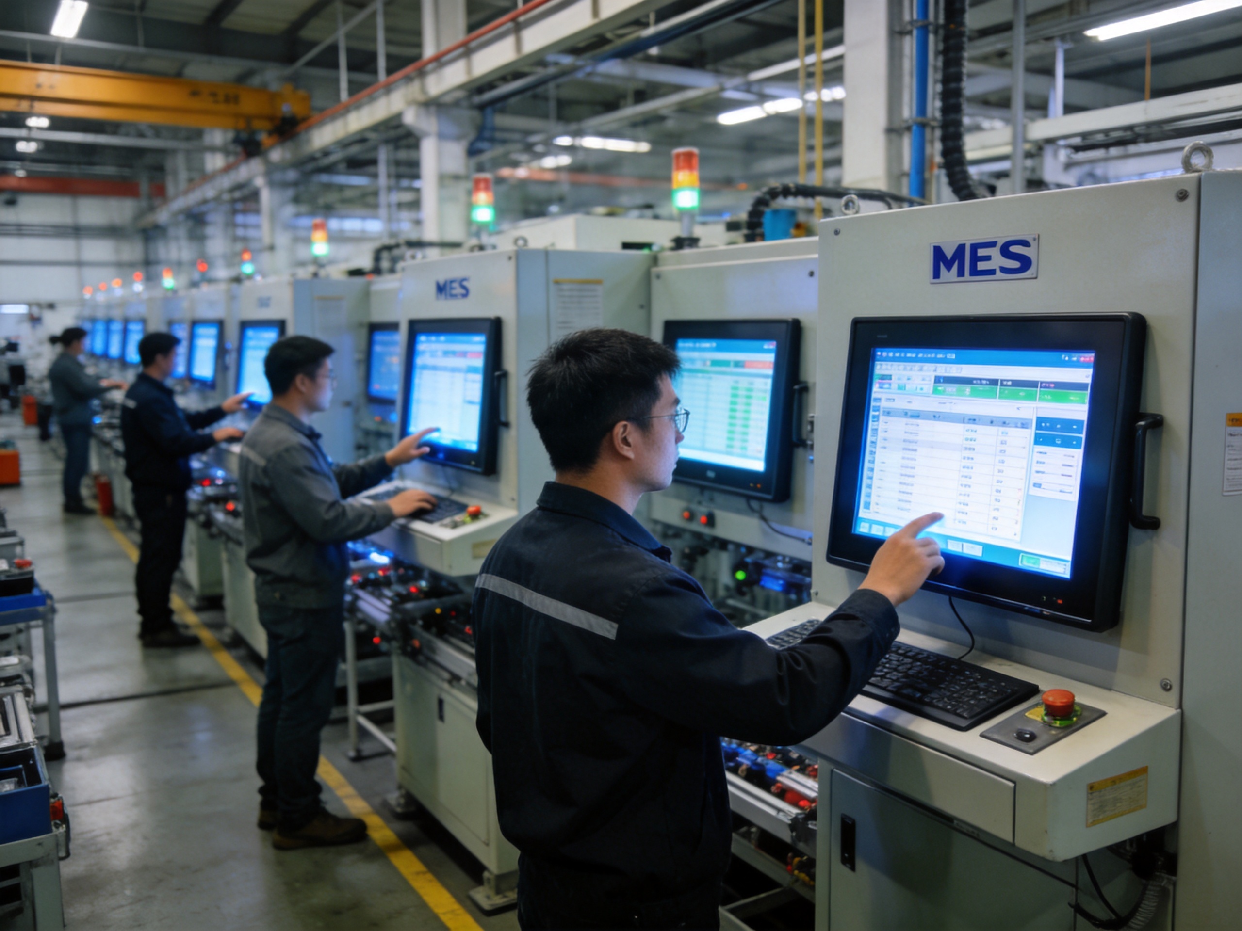 产线工业平板电脑稳定运行 工厂车间多台工业厂家平板电脑7x24小时稳定运行