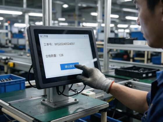 mes工业一体机在装配车间连续30天的实测数据，报工漏记比改造前少了三分之二