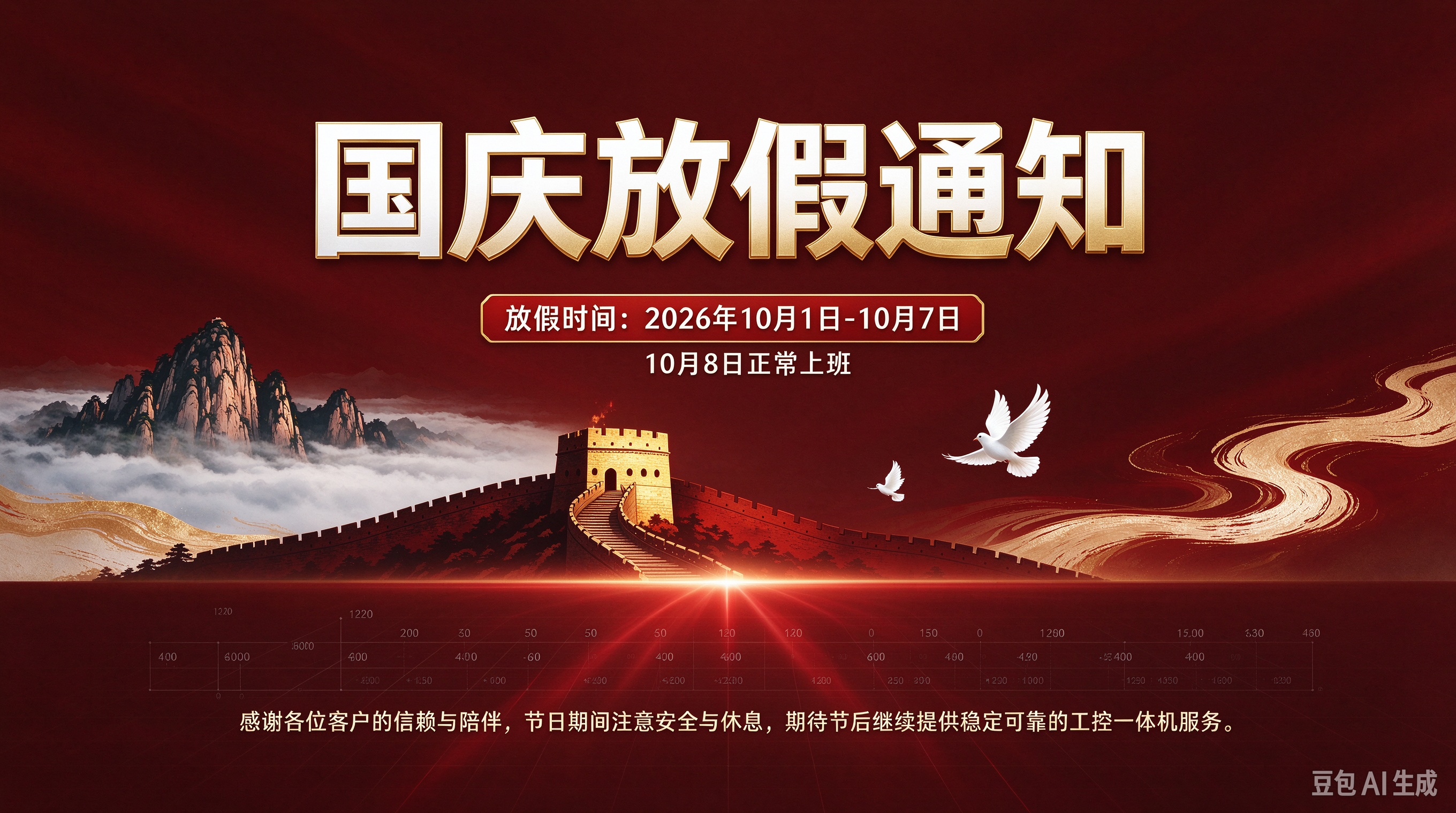 研显触控国庆放假通知