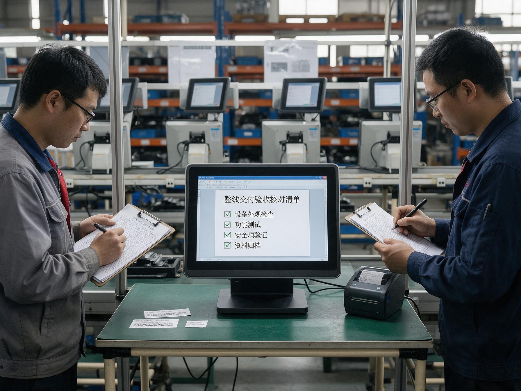 mes工位一体机上线前按单台记录逐项核对四项验收
