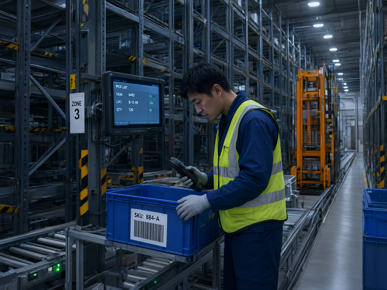 你以为拣选工位的15.6工业显示器在挑亮度，其实是点位与走线在决定误触率