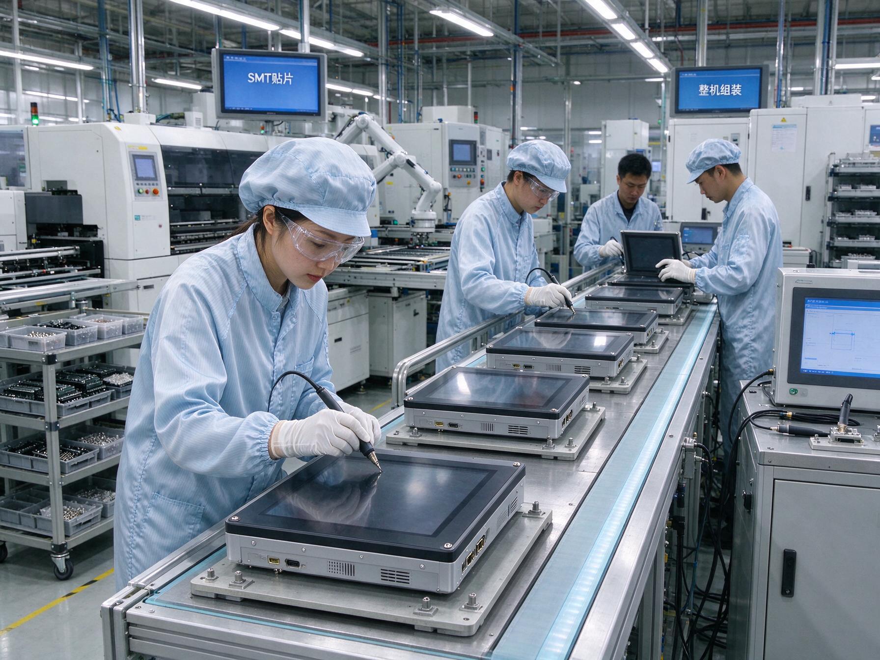 工业一体机厂家审厂实测，连续72小时烤机与全检流程把贴牌厂打回原形
